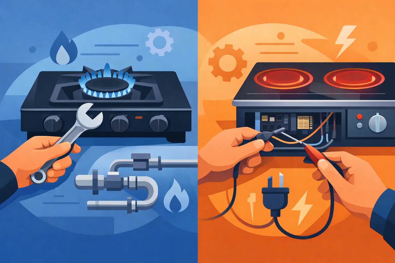 Gas vs Electric Stove Repair Differences