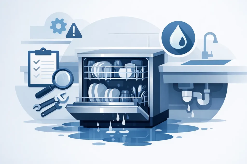 How to Troubleshoot a Leaking Dishwasher