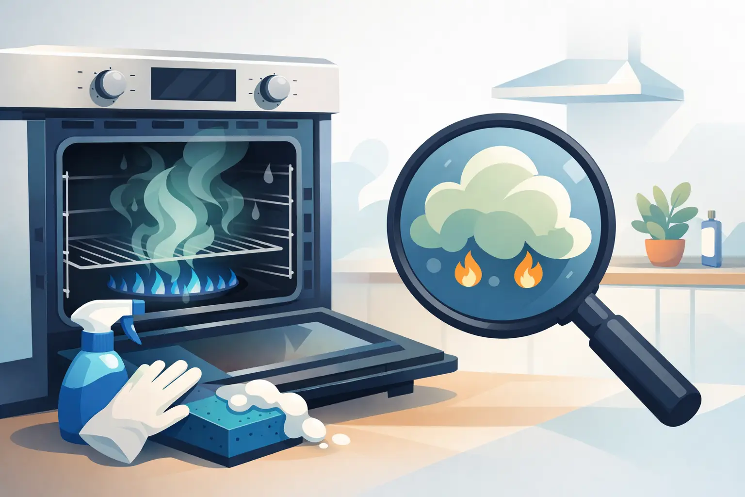 Is an Oven Gas Smell After Cleaning Safe?