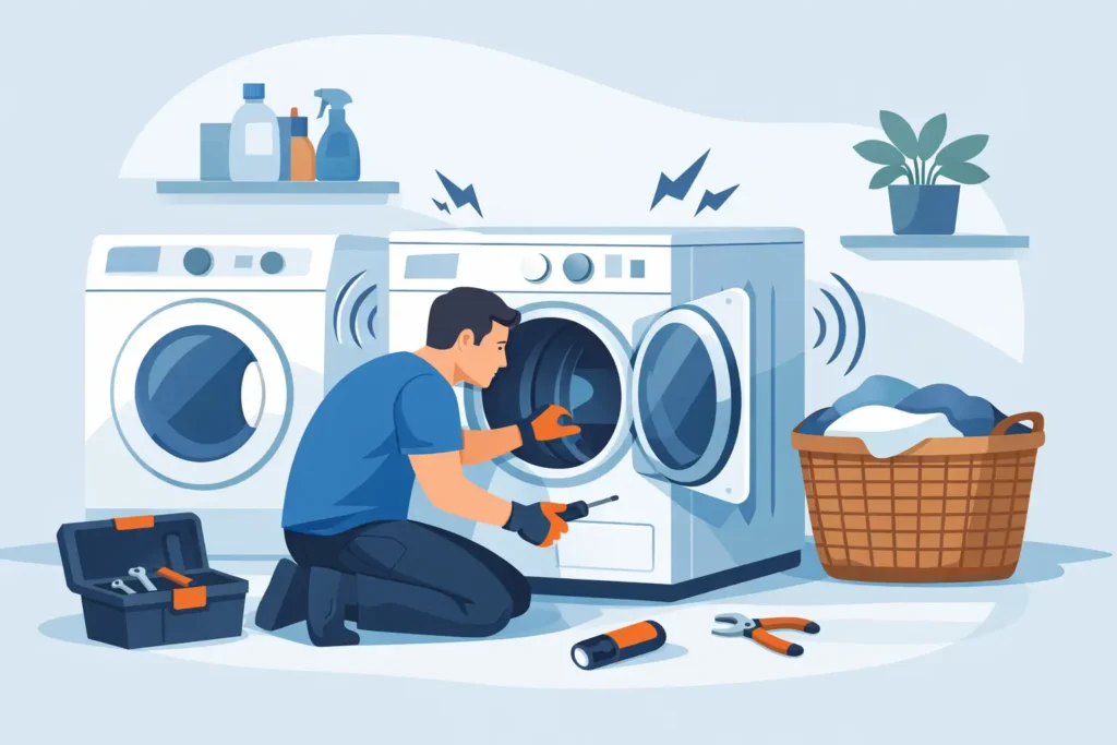 How to Fix a Noisy Dryer at Home Safely